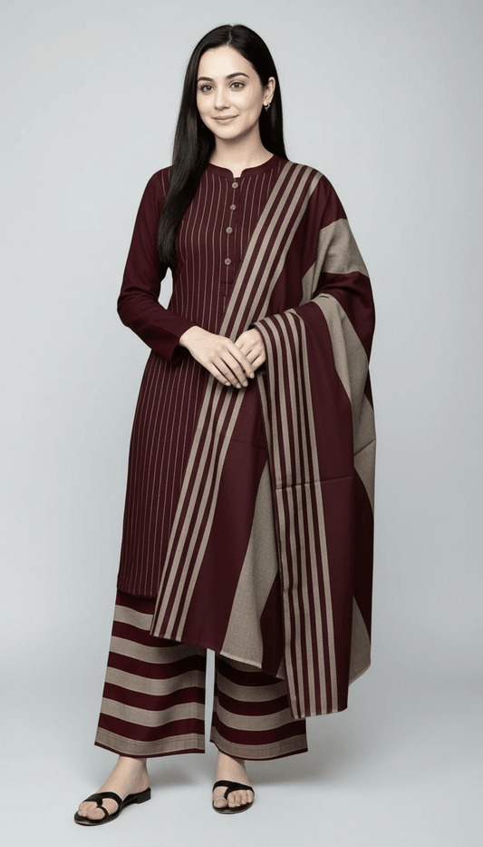 3 Pcs Women's Unstitched Printed Suit - Raangli