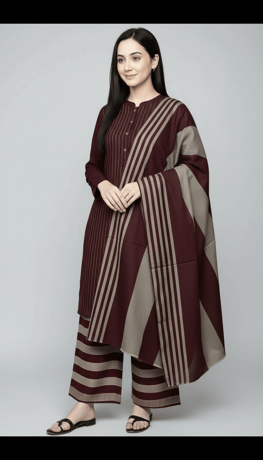 3 Pcs Women's Unstitched Printed Suit - Raangli