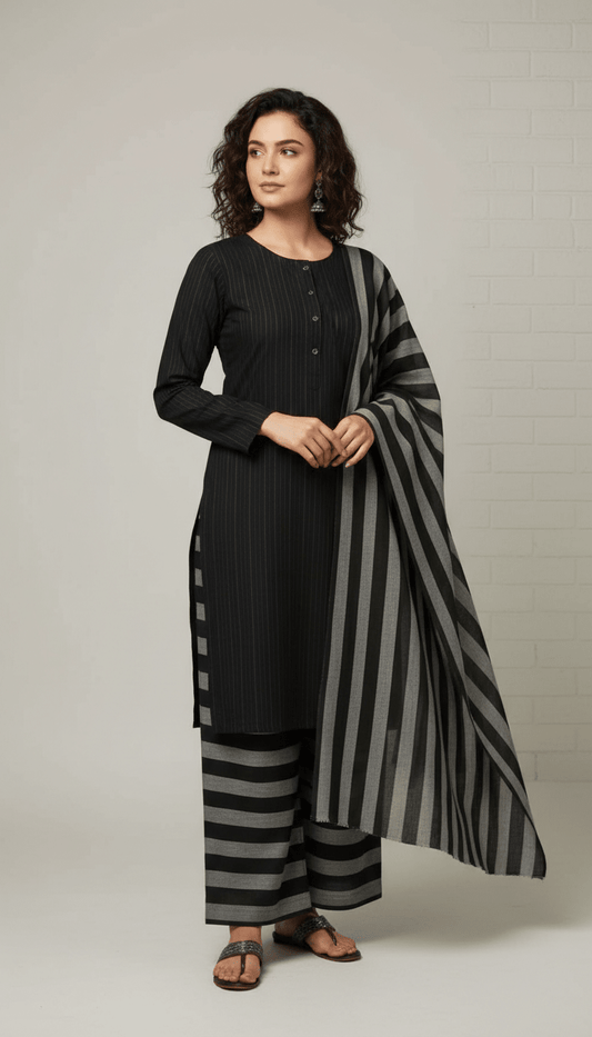 3 Pcs Women's Unstitched Printed Suit - Raangli